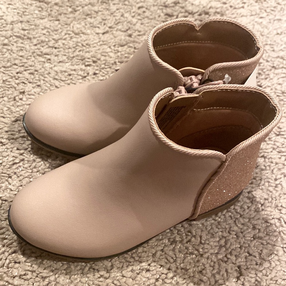 Light Pink Glitter Booties